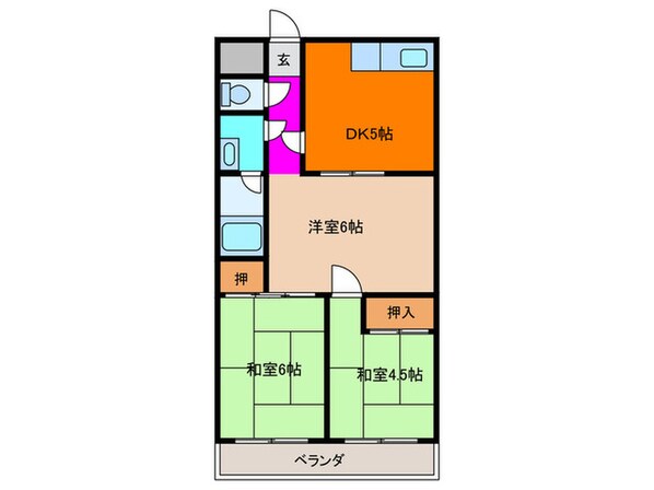 成育グリーンハイツの物件間取画像